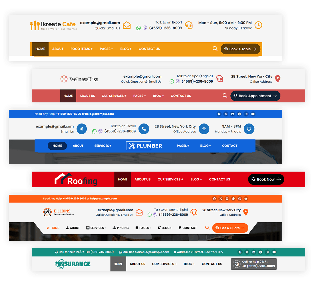 Powerful & Customizable Header Layouts for Modern Websites